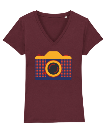 Aparat Foto Retro Vintage Burgundy
