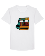 Aparat Foto Retro Vintage Tricou mânecă scurtă guler larg Bărbat Skater