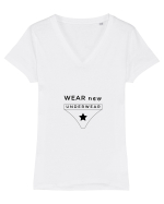 Underwear t-shirt Tricou mânecă scurtă guler V Damă Evoker