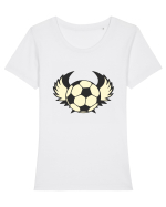 Pentru Iubitorii De Football  Tricou mânecă scurtă guler larg fitted Damă Expresser