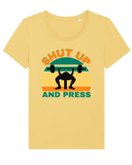 Gym Lovers Tricou mânecă scurtă guler larg fitted Damă Expresser