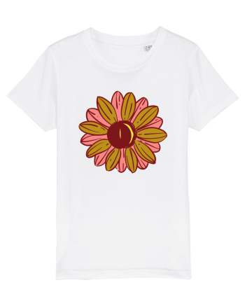 Retro Vintage Flower White