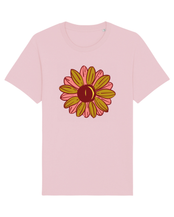 Retro Vintage Flower Cotton Pink