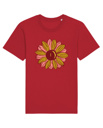 Retro Vintage Flower Red
