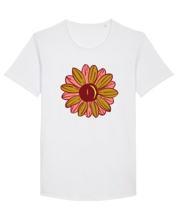 Retro Vintage Flower White