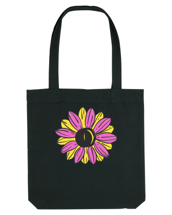 Retro Vintage Flower Black