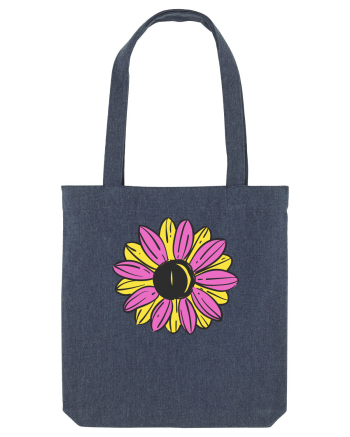 Retro Vintage Flower Midnight Blue