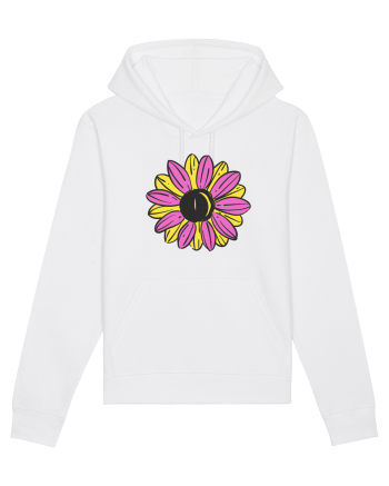 Retro Vintage Flower White