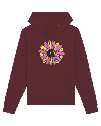 Retro Vintage Flower Burgundy