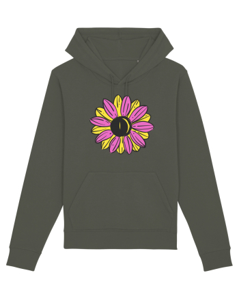 Retro Vintage Flower Khaki