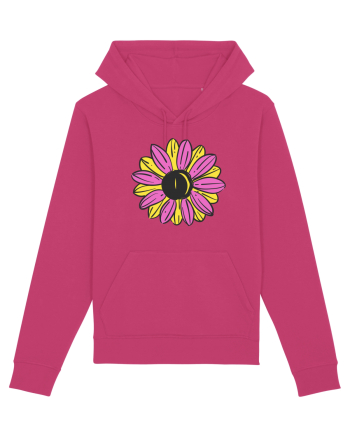 Retro Vintage Flower Raspberry