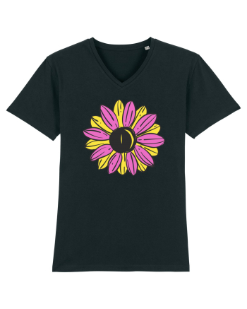 Retro Vintage Flower Black