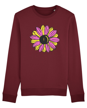 Retro Vintage Flower Burgundy