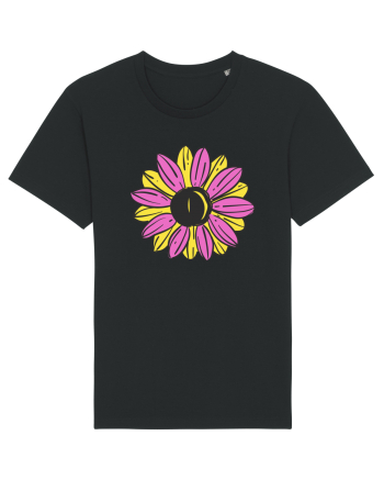 Retro Vintage Flower Black
