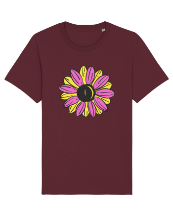 Retro Vintage Flower Burgundy