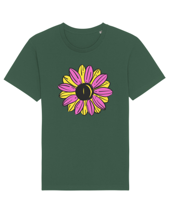 Retro Vintage Flower Bottle Green