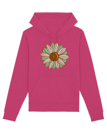 Retro Vintage Flower Raspberry