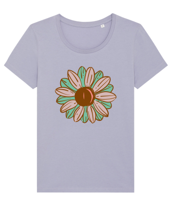 Retro Vintage Flower Lavender