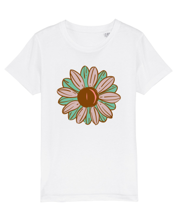 Retro Vintage Flower White