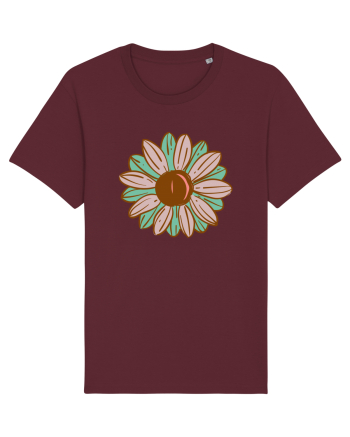 Retro Vintage Flower Burgundy