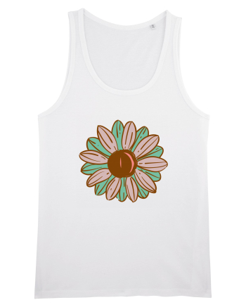 Retro Vintage Flower White