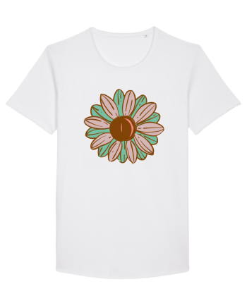 Retro Vintage Flower White