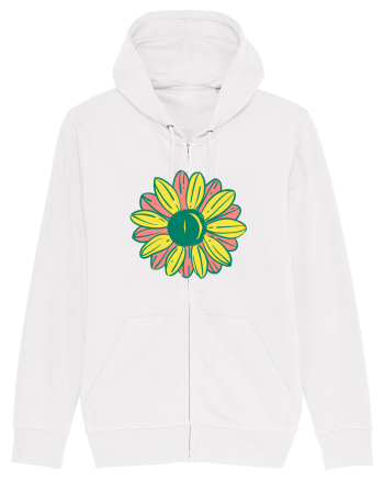 Retro Vintage Flower White