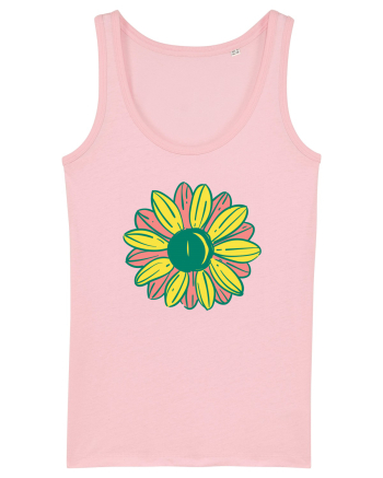 Retro Vintage Flower Cotton Pink