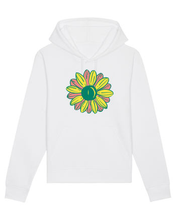 Retro Vintage Flower White