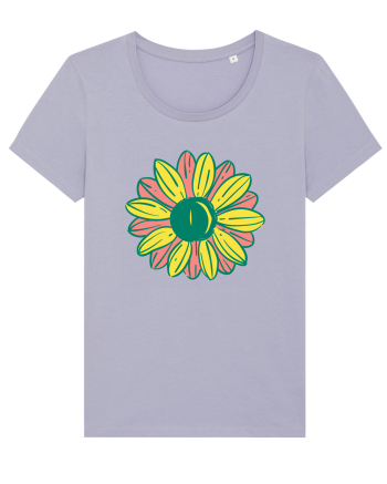 Retro Vintage Flower Lavender