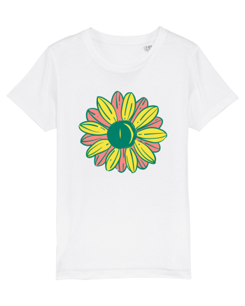 Retro Vintage Flower White