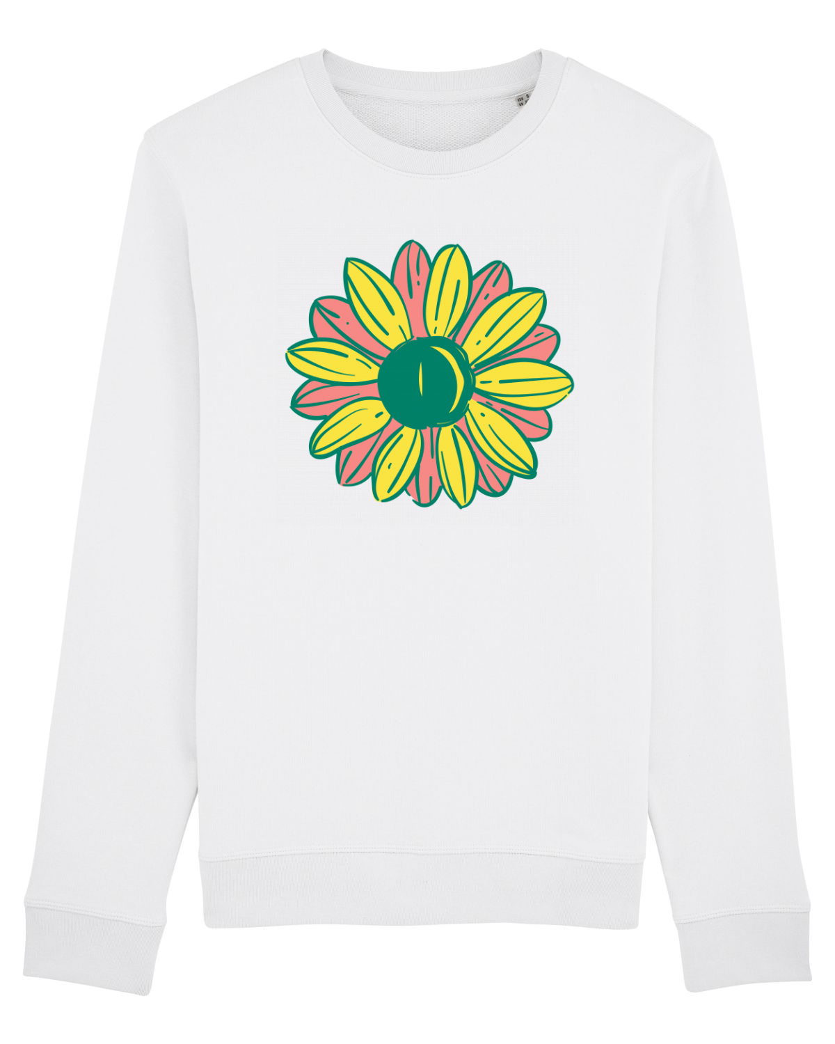 Bluză mânecă lungă Unisex Rise White