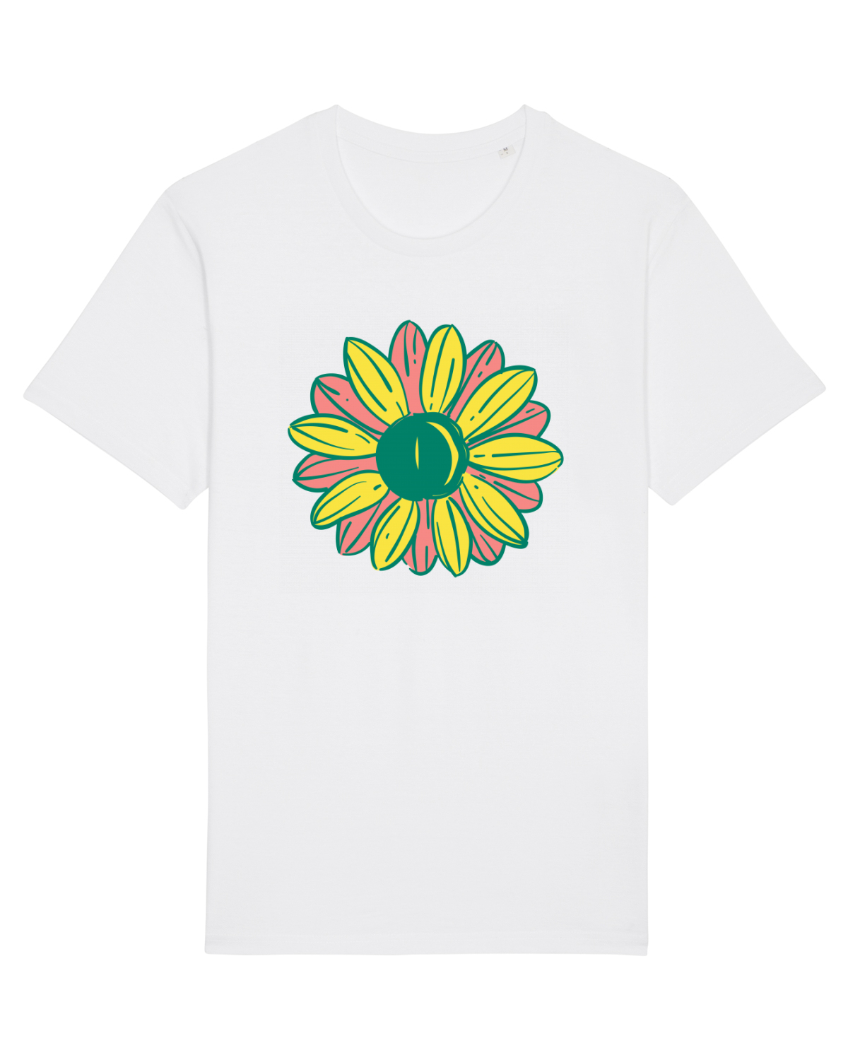Tricou mânecă scurtă Unisex Rocker White