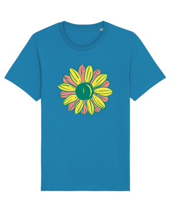 Retro Vintage Flower Azur