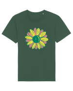 Retro Vintage Flower Tricou mânecă scurtă Unisex Rocker