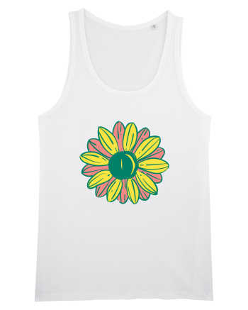 Retro Vintage Flower White