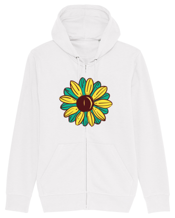 Retro Vintage Flower White