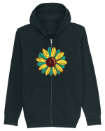 Retro Vintage Flower Hanorac cu fermoar Unisex Connector