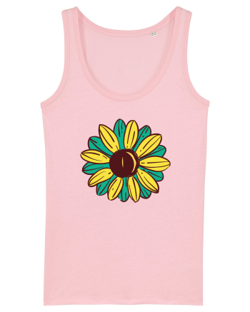 Retro Vintage Flower Cotton Pink