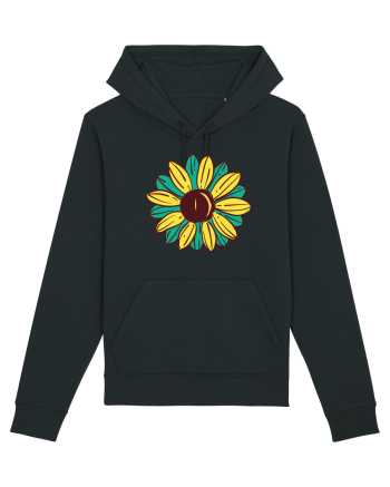 Retro Vintage Flower Black