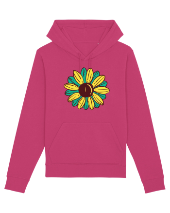 Retro Vintage Flower Raspberry