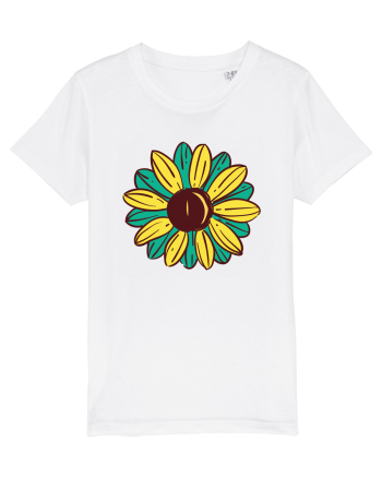 Retro Vintage Flower White