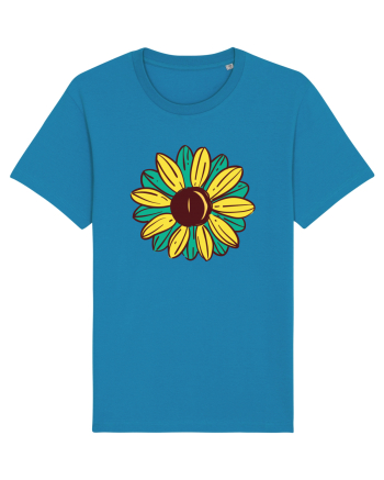Retro Vintage Flower Azur