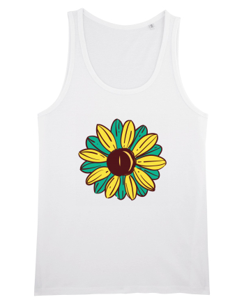 Retro Vintage Flower White