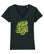 No Bad Days Tricou mânecă scurtă guler V Damă Evoker