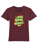 No Bad Days Tricou mânecă scurtă guler V Bărbat Presenter