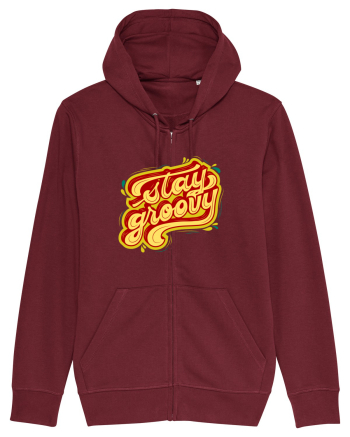 Stay Groovy Burgundy