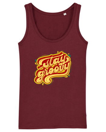 Stay Groovy Burgundy