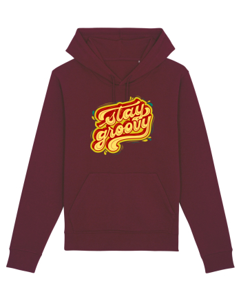Stay Groovy Burgundy