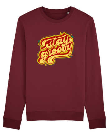 Stay Groovy Burgundy